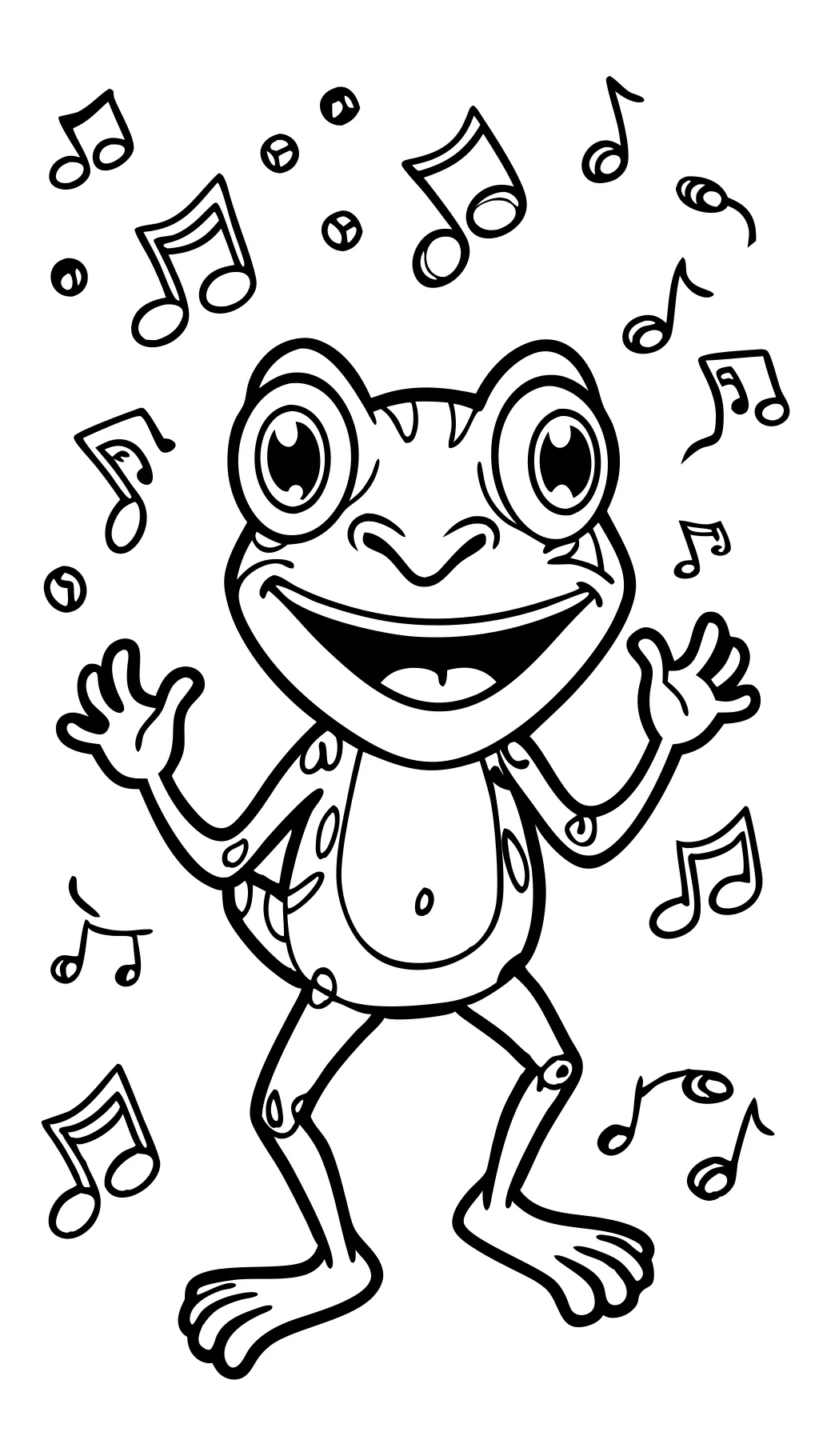 coloriages de grenouille fous